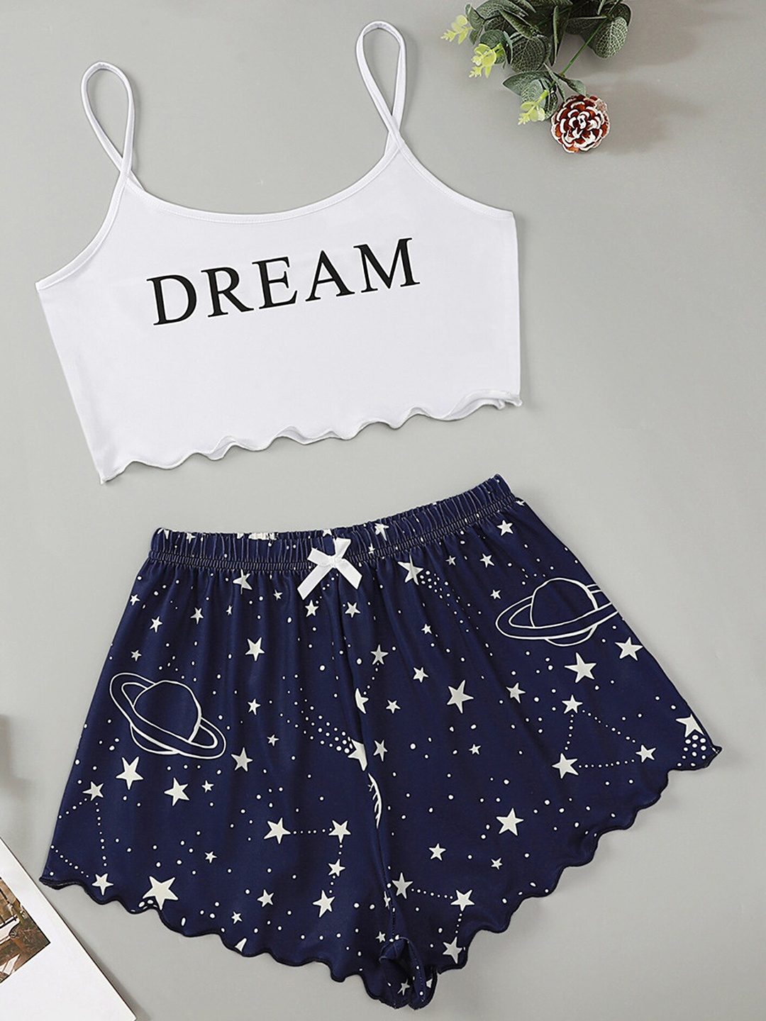 

LULU & SKY Women Blue Night suit