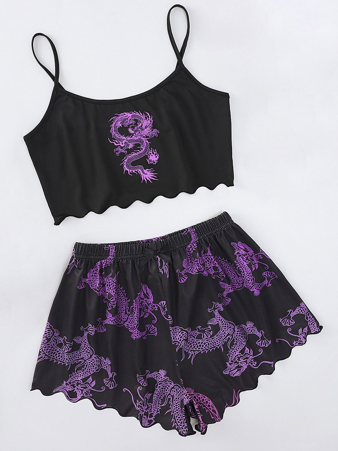 

LULU & SKY Women Purple Night suit