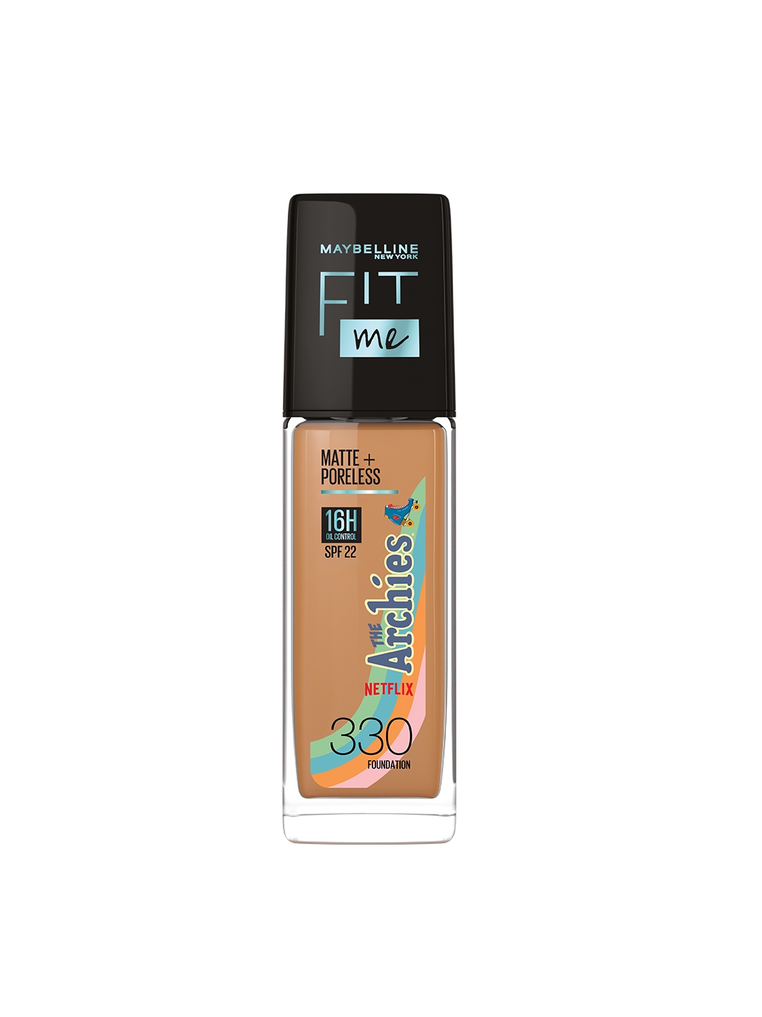 

Maybelline New York The Archies Collection Fit Me Matte+Poreless Foundation 30ml-Shade 330, Beige
