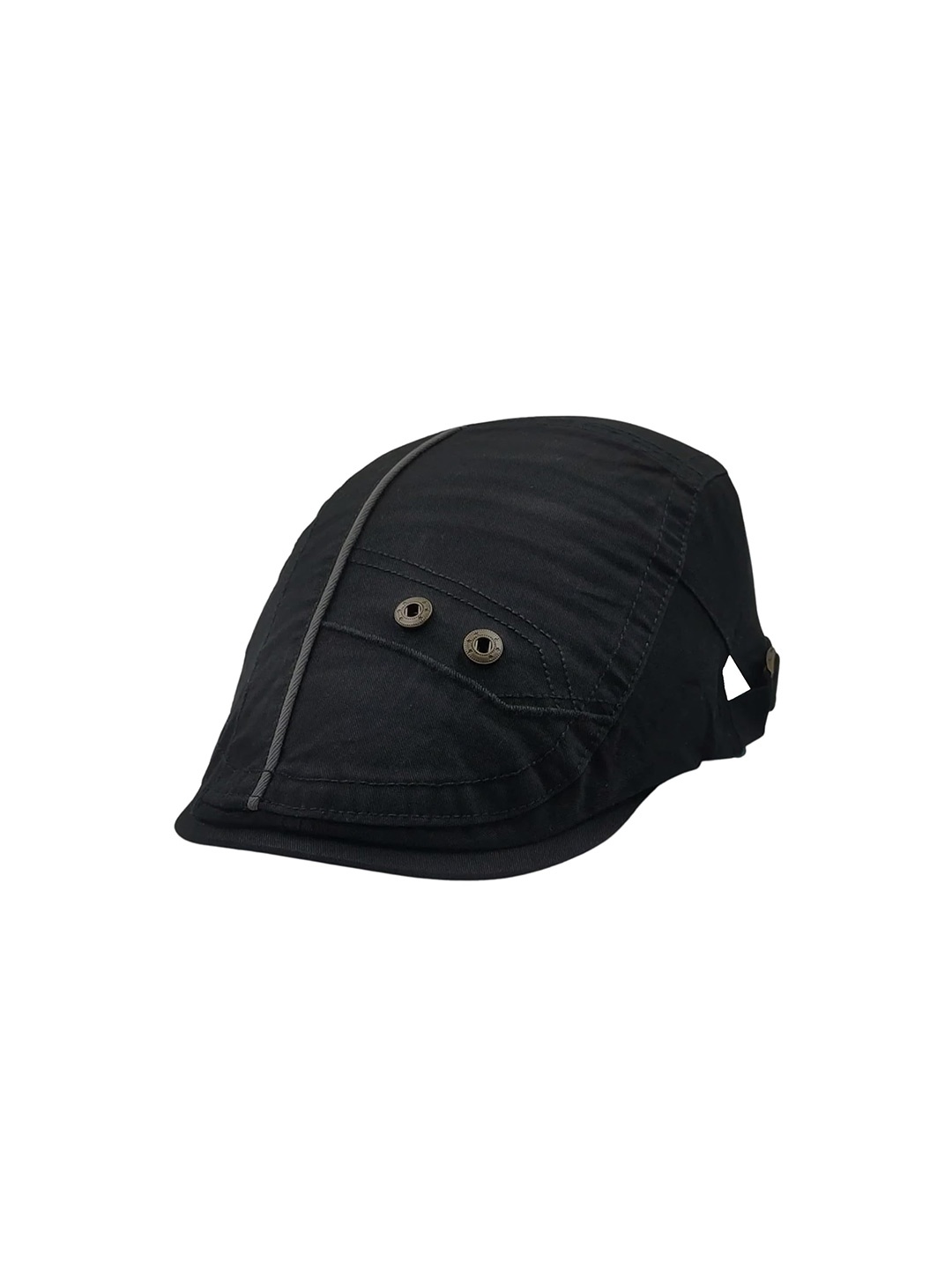 

Zacharias Unisex Self Design Cotton Ascot Cap, Black