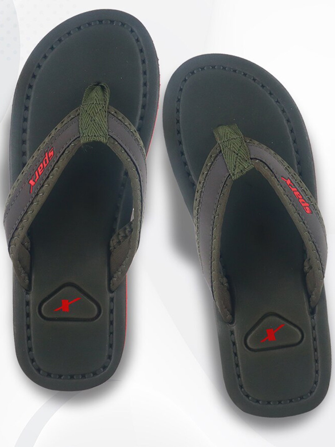 

Sparx Men Slip-On Thong Flip-Flops, Olive