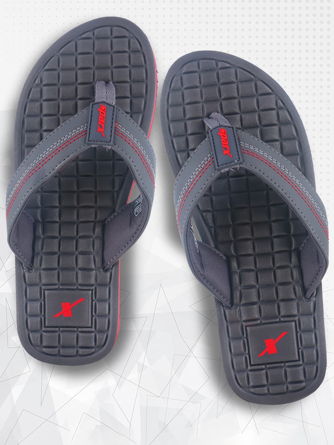

Sparx Men Textured Thong Flip-Flops, Grey