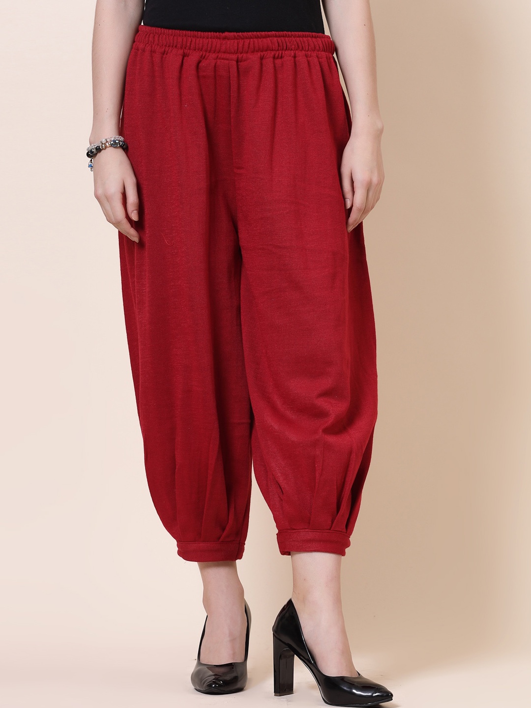 

Clora Creation Women Woollen Afghani Salwar, Maroon
