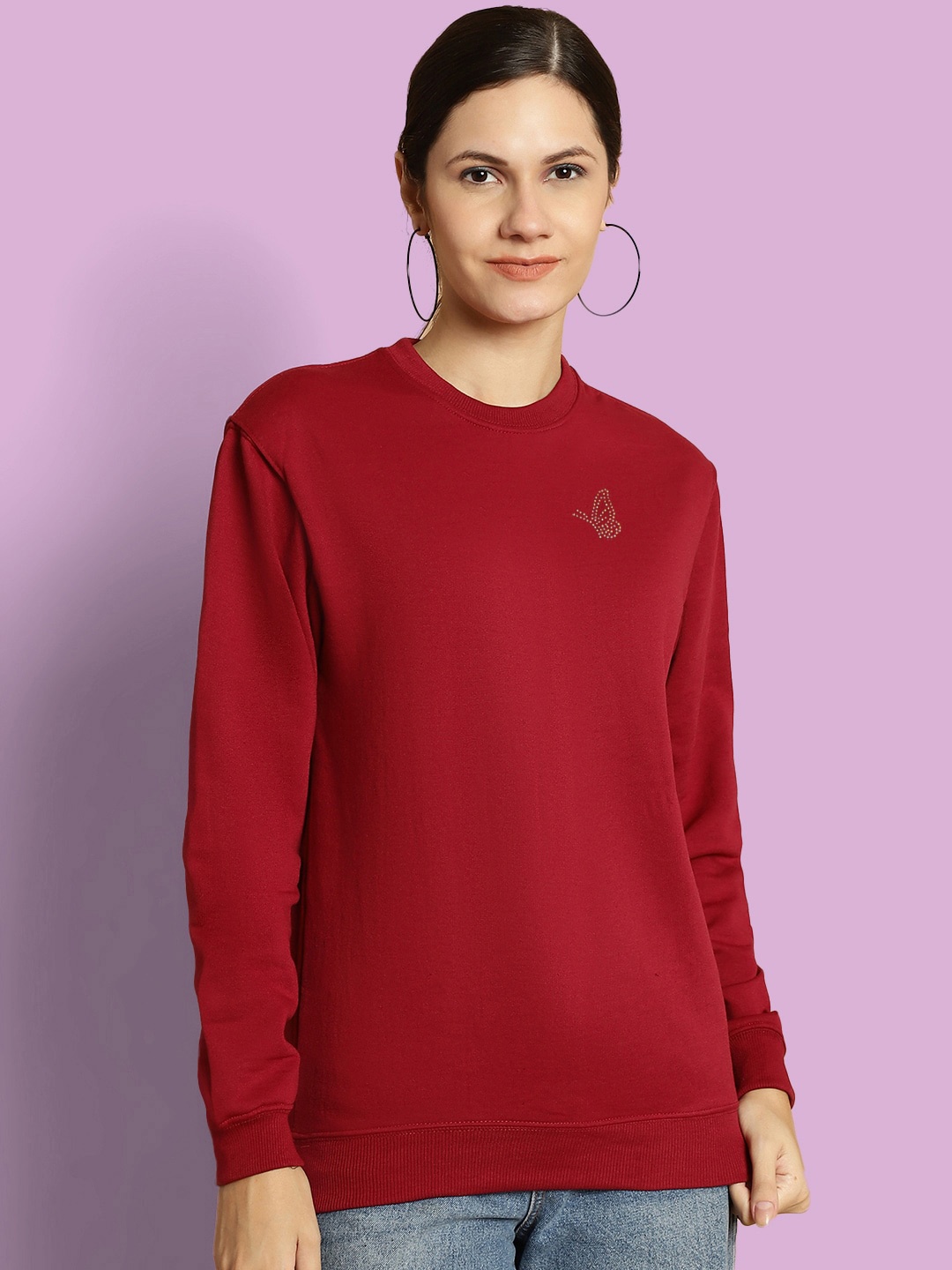 

urSense Fleece Pullover Sweatshirt, Maroon