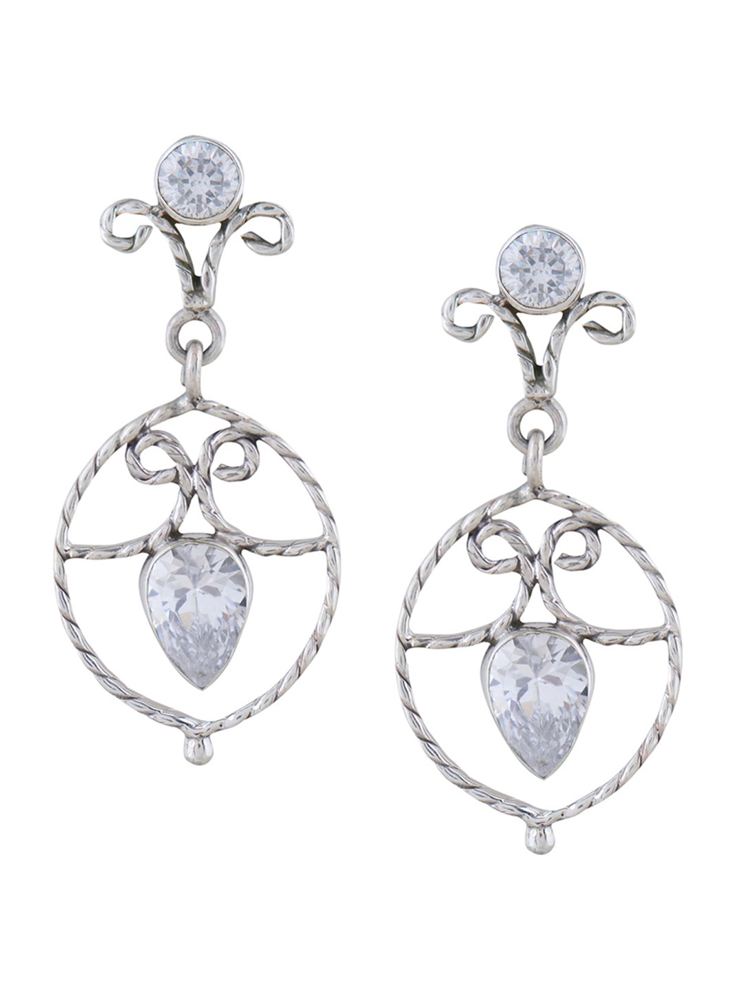 

Silverwala 925 Sterling Silver Classic Drop Earrings