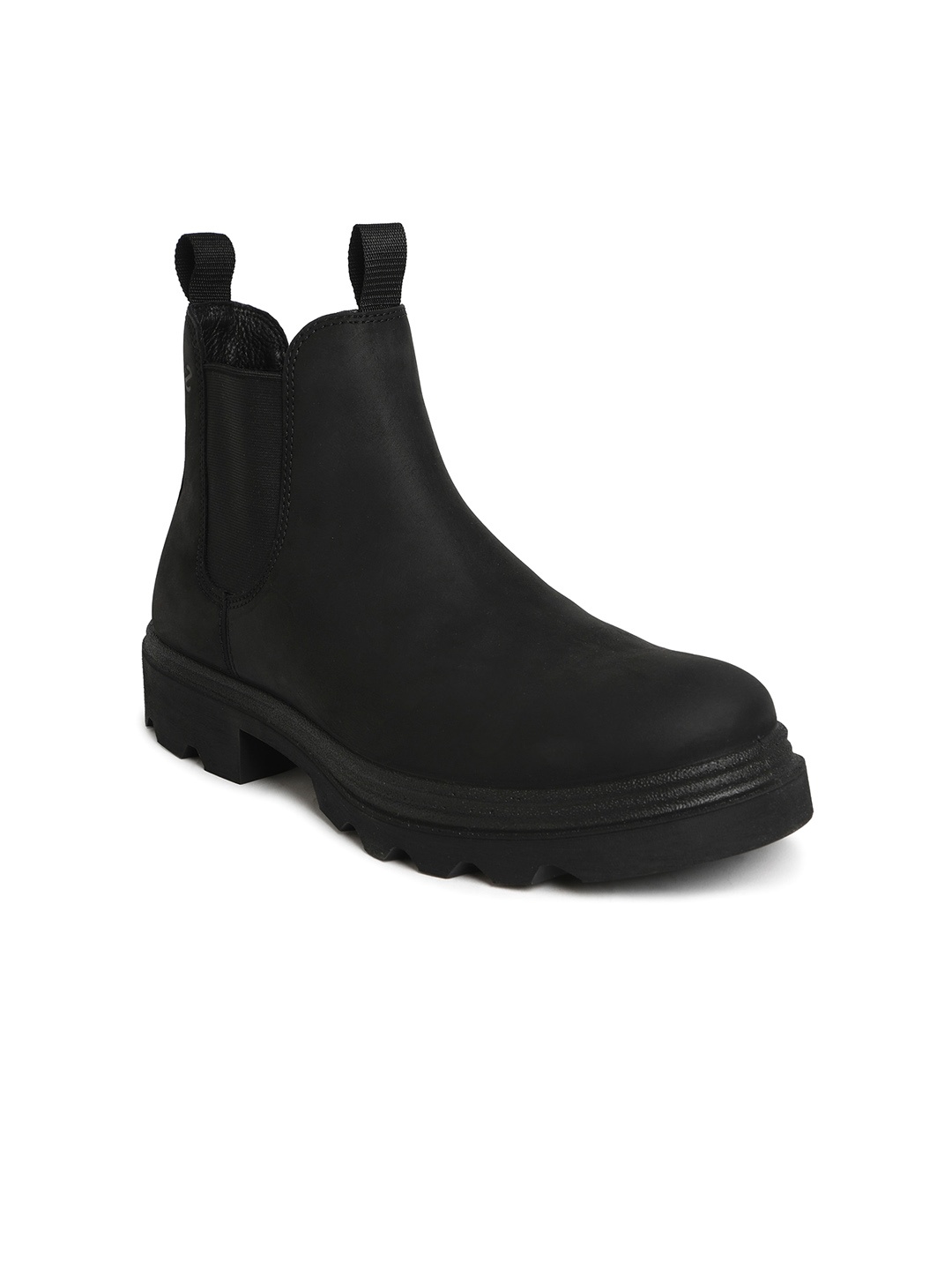 

ECCO Men Grainer Black Nubuck Regular Chelsea Boots