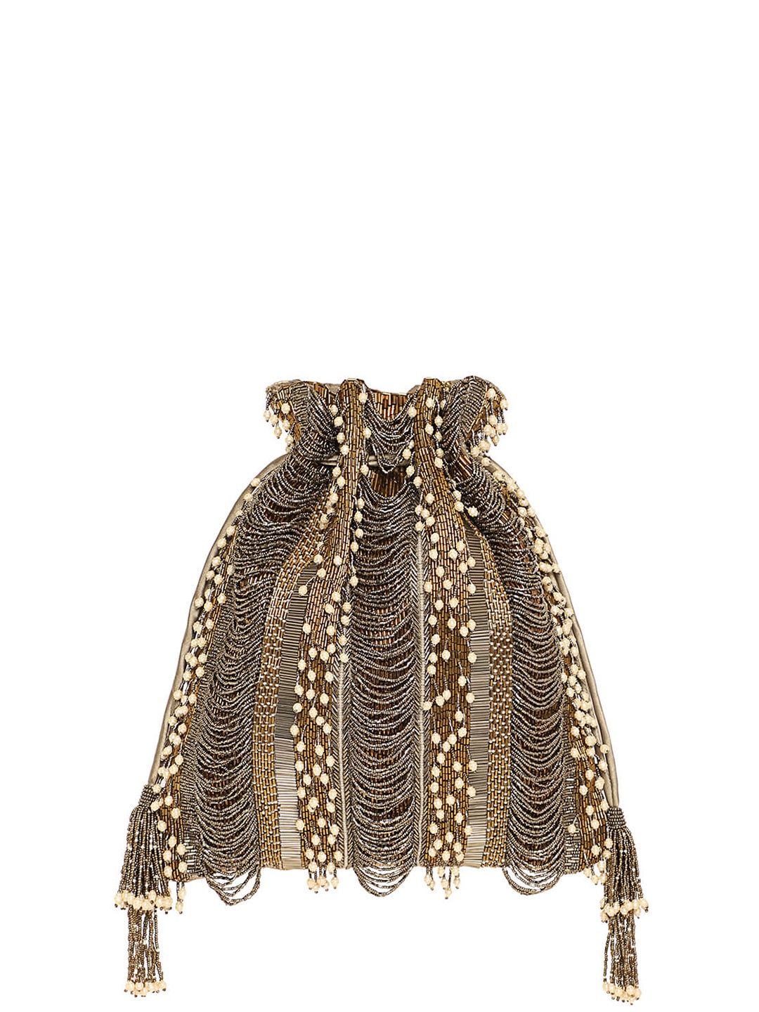 

Lovetobag Embellished Potli, Bronze
