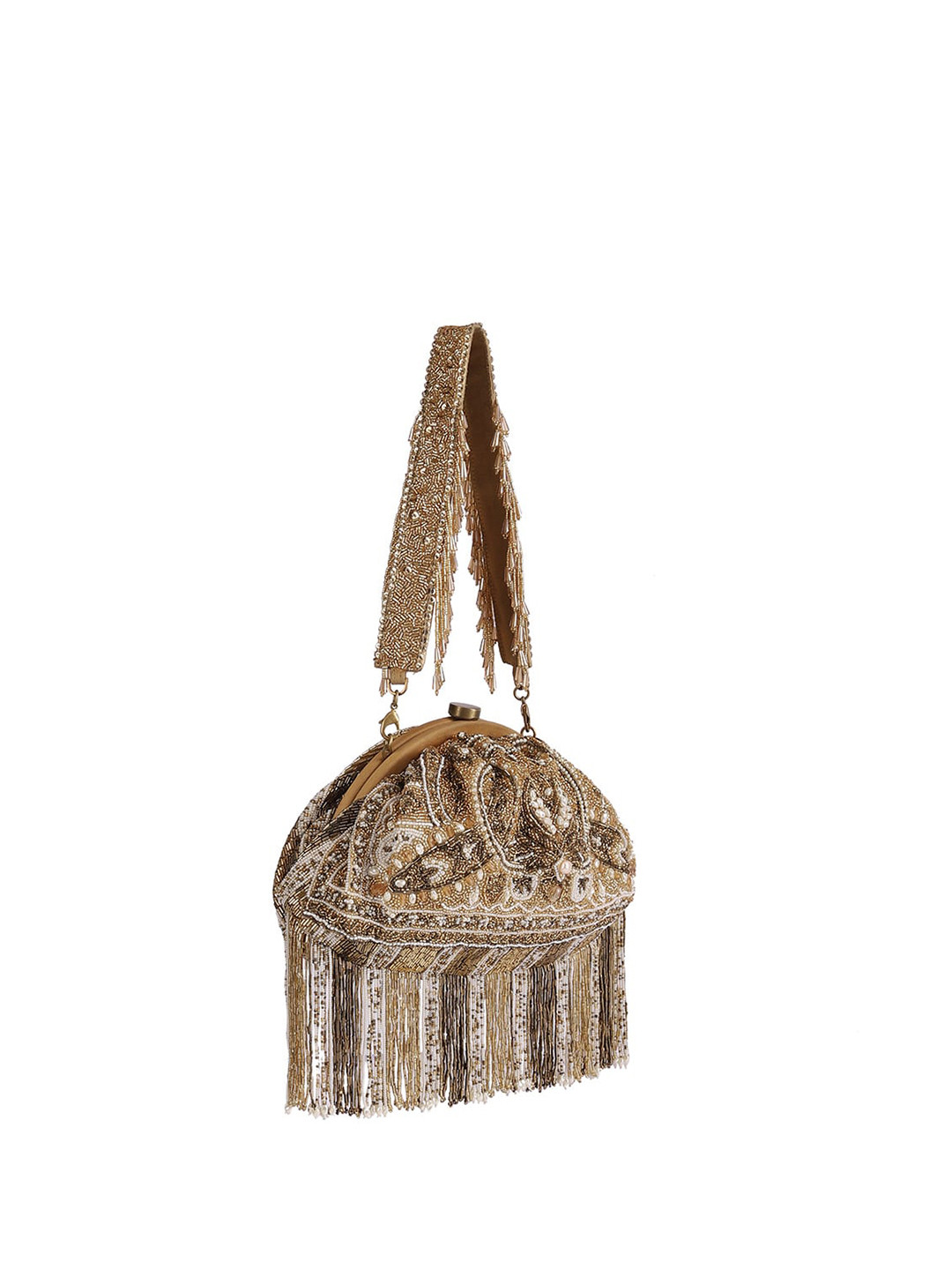

Lovetobag Embellished Purse Clutch, Gold