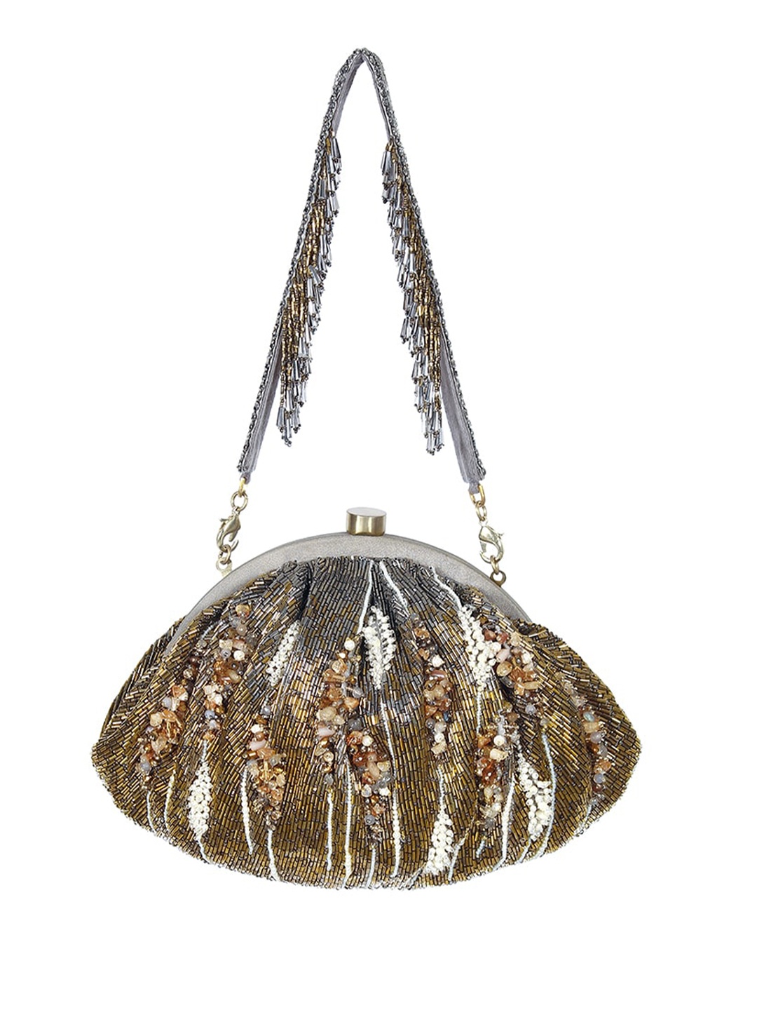 

Lovetobag Embellished Purse Clutch, Bronze