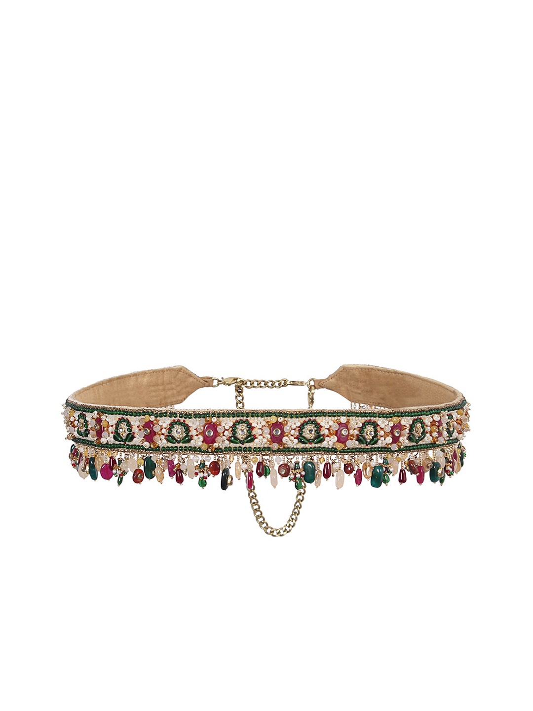 

Lovetobag Women Embellished Belt, Red