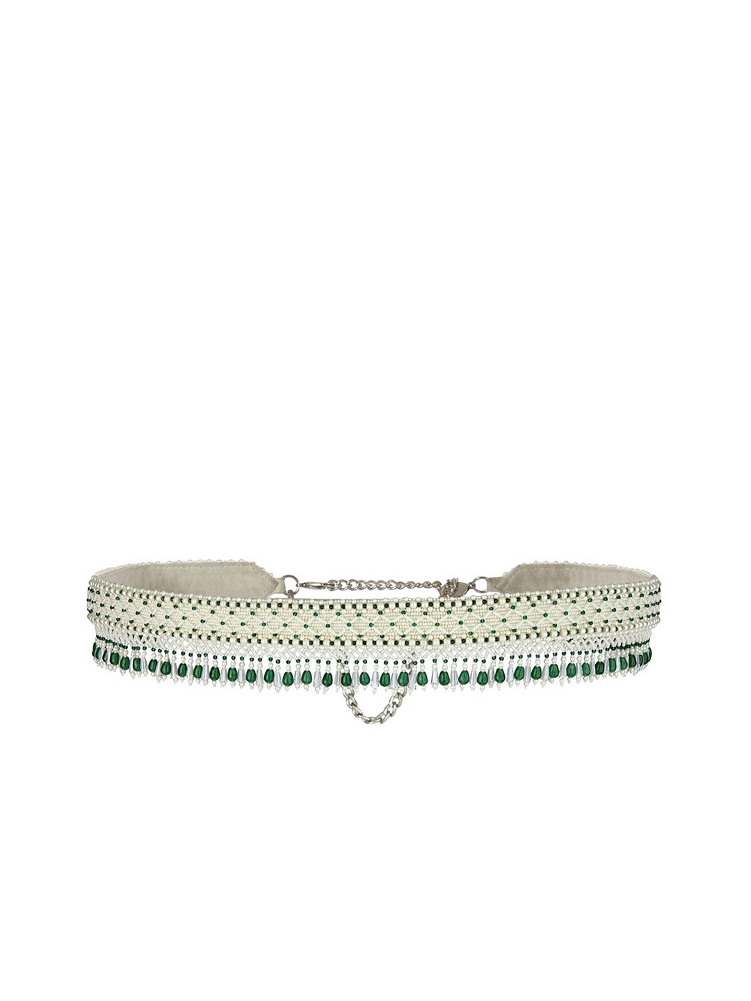 

Lovetobag Women Embellished Belt, White