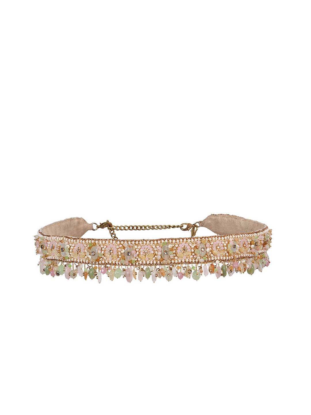 

Lovetobag Women Embellished Belt, Beige