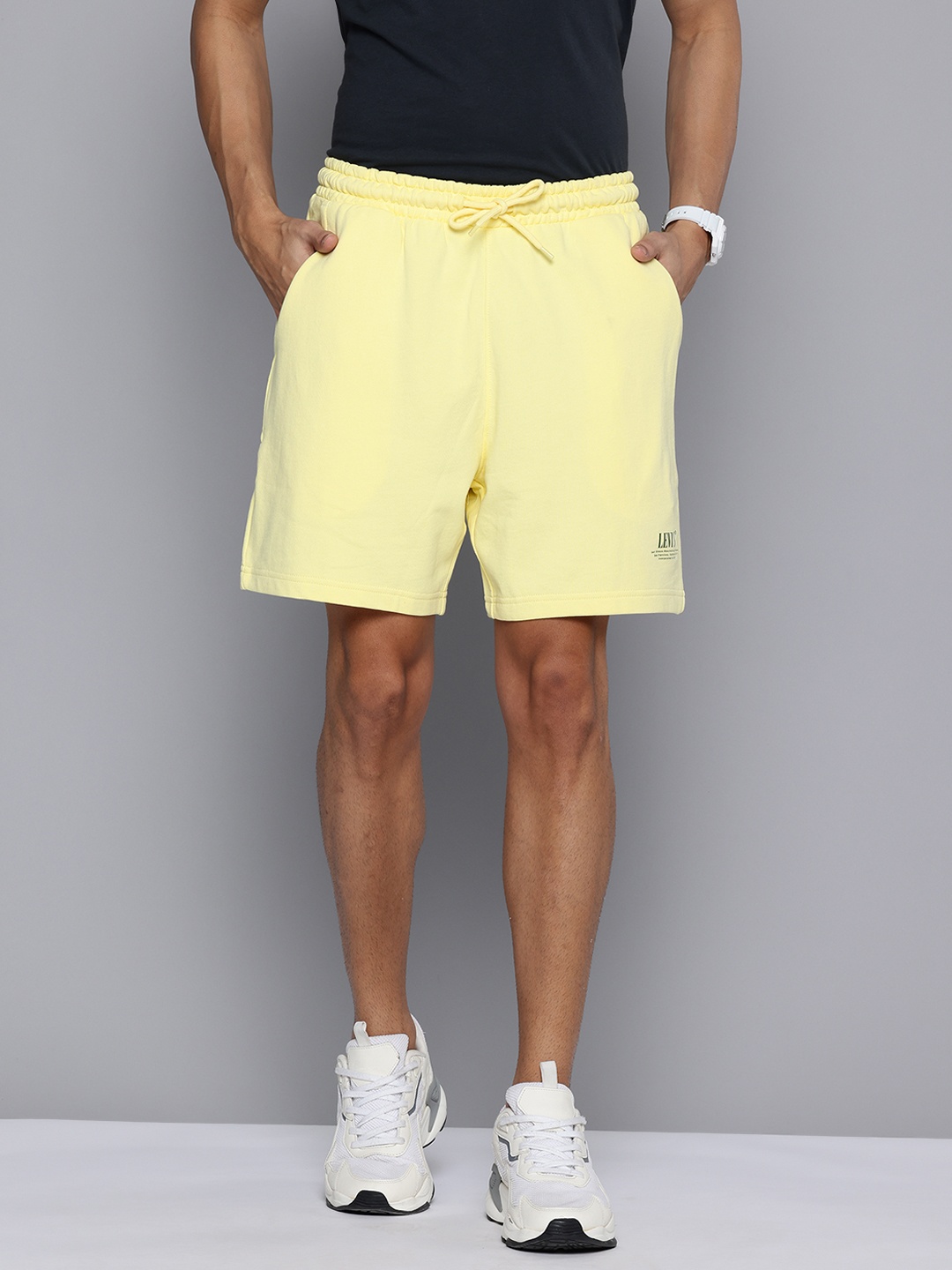 

Levis Men Pure Cotton Shorts, Yellow