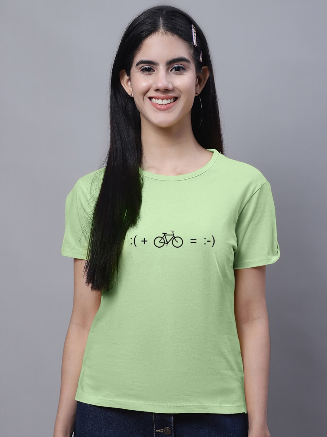 

FBAR Typography Printed Pure Cotton T-shirt, Sea green