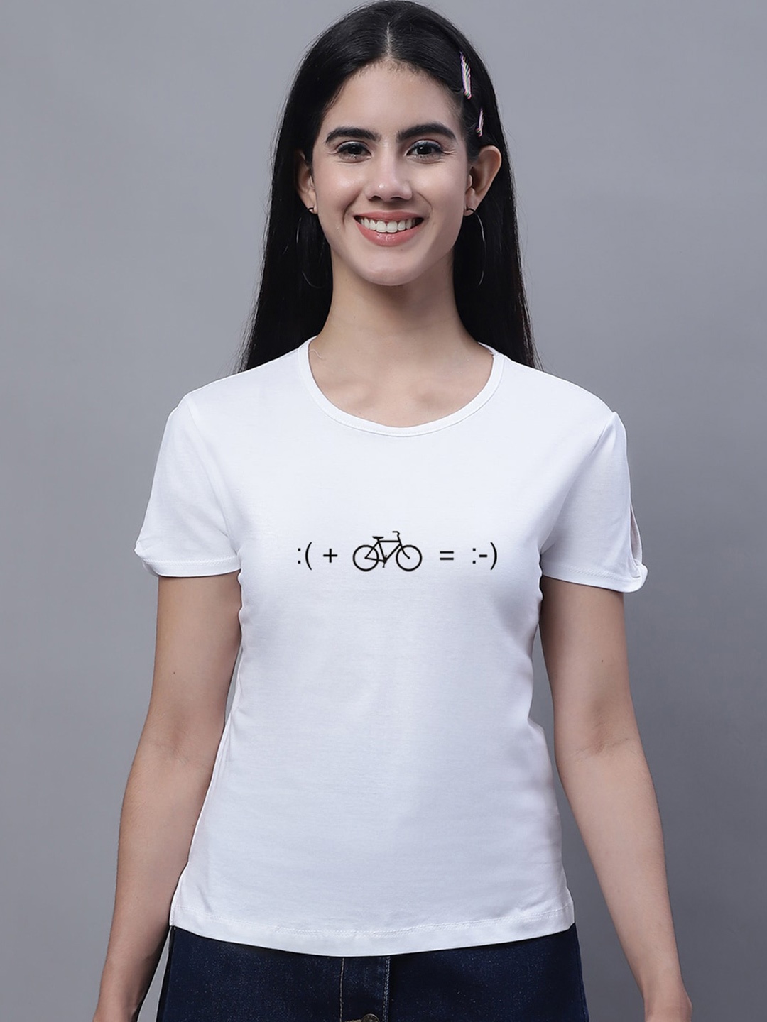 

FBAR Printed Pure Cotton T-shirt, White