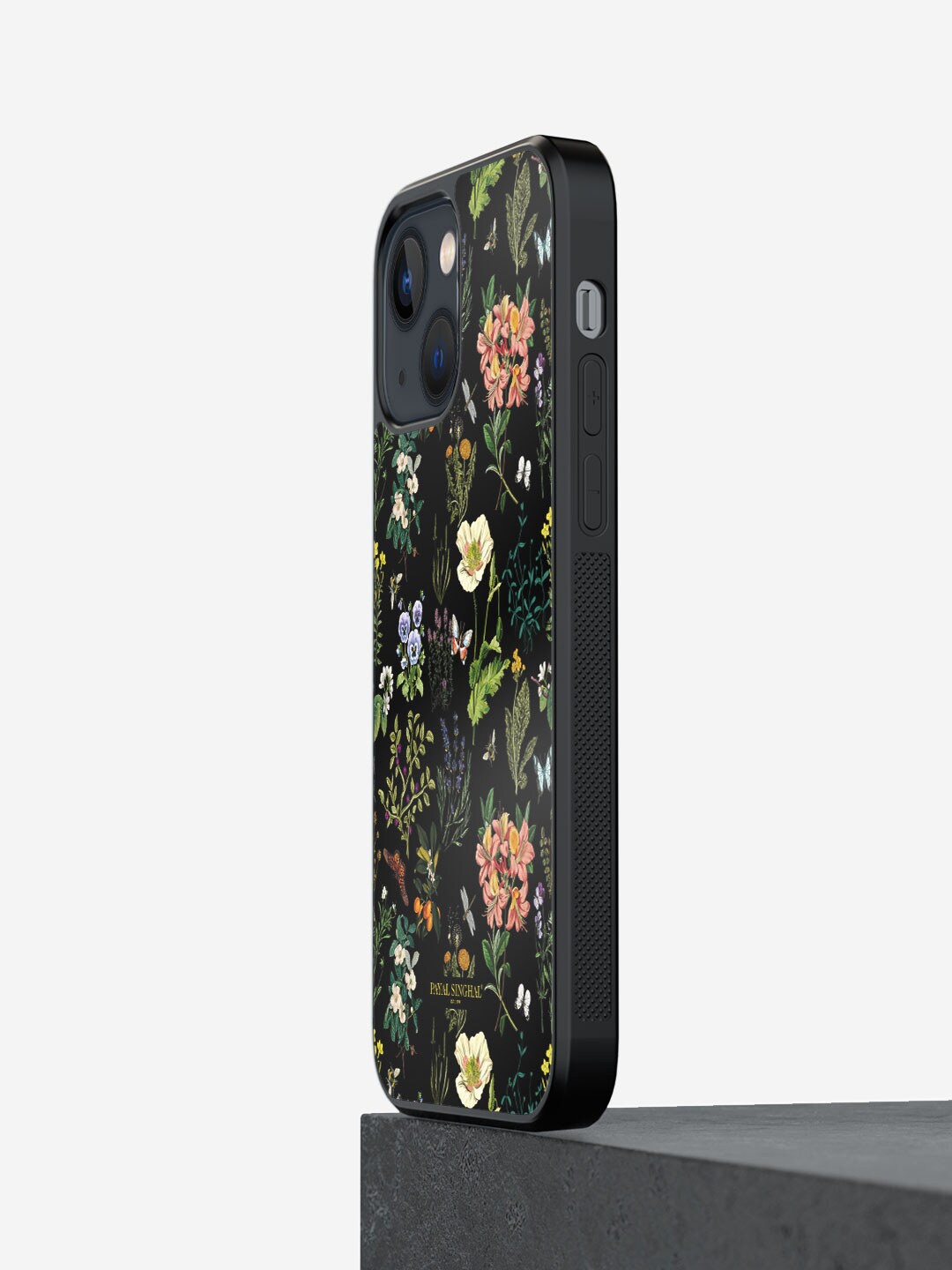 

macmerise Payal Singhal Titli Printed iPhone 13 Phone Bumper Case Cover, Black