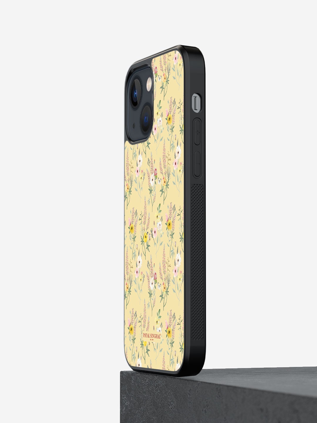 

macmerise Payal Singhal Garden Printed iPhone 13 Phone Bumper Case Cover, Yellow