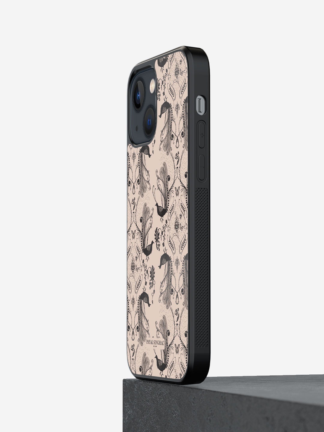 

macmerise Payal Singhal Blush Arabic Jannat Printed iPhone 13 Phone Bumper Case Cover, Beige