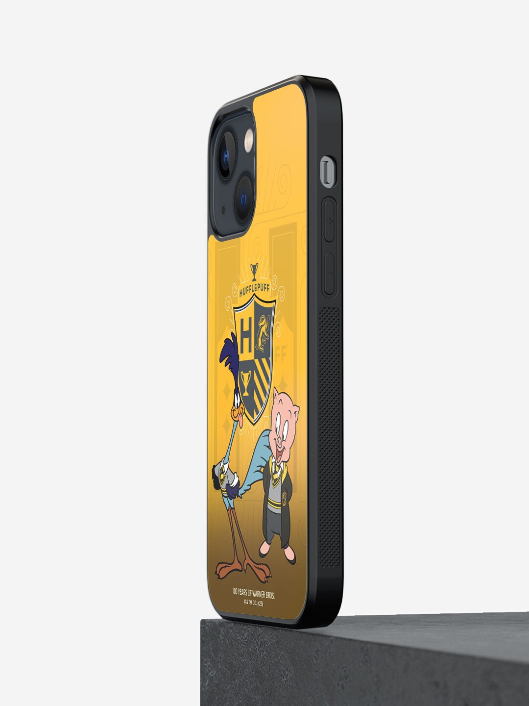 

macmerise Looney Hufflepuff Printed iPhone 13 Phone Bumper Case Cover, Yellow