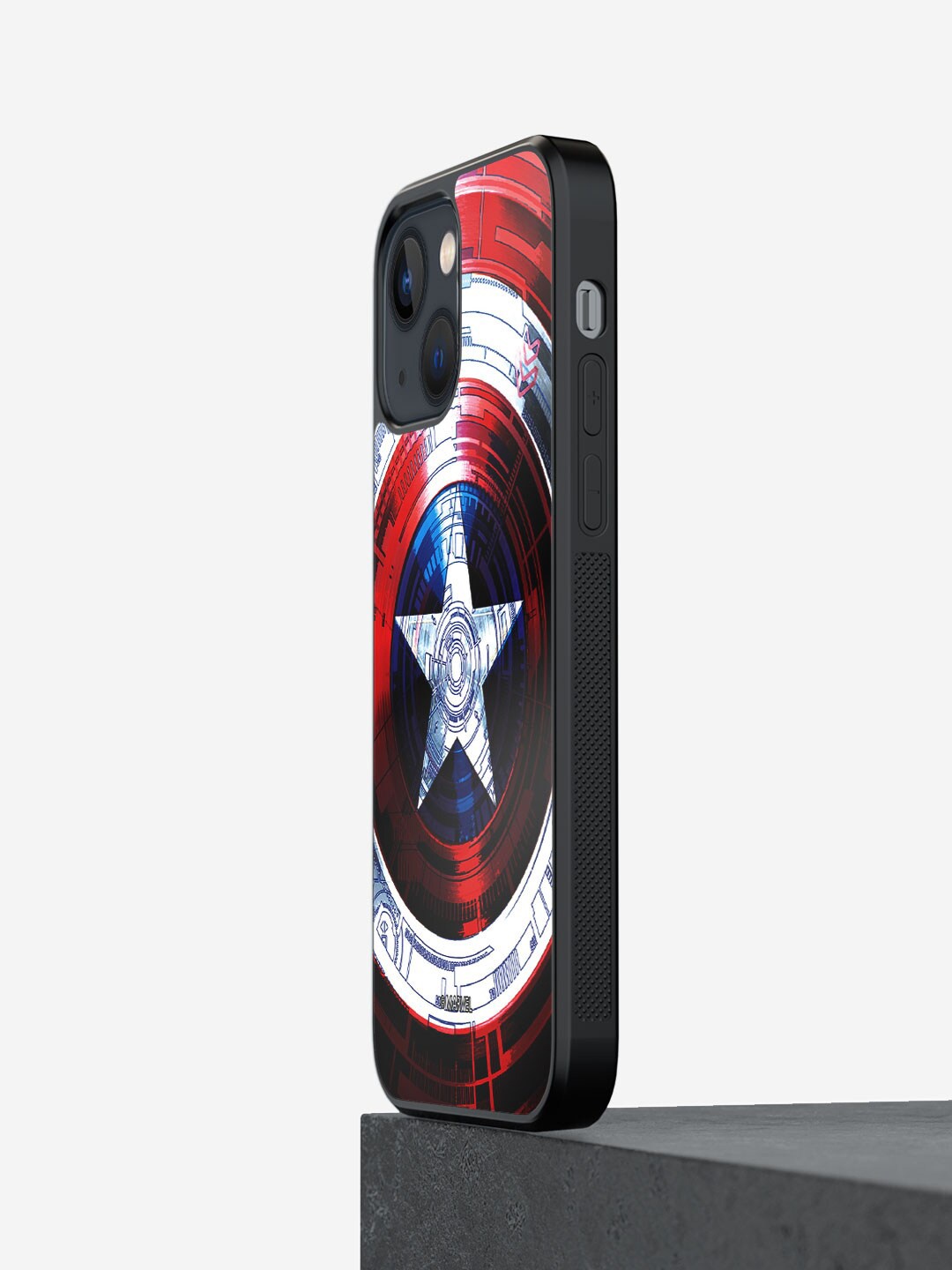 

macmerise Captains Shield Decoded iPhone 13 Bumper Case Cover, Red