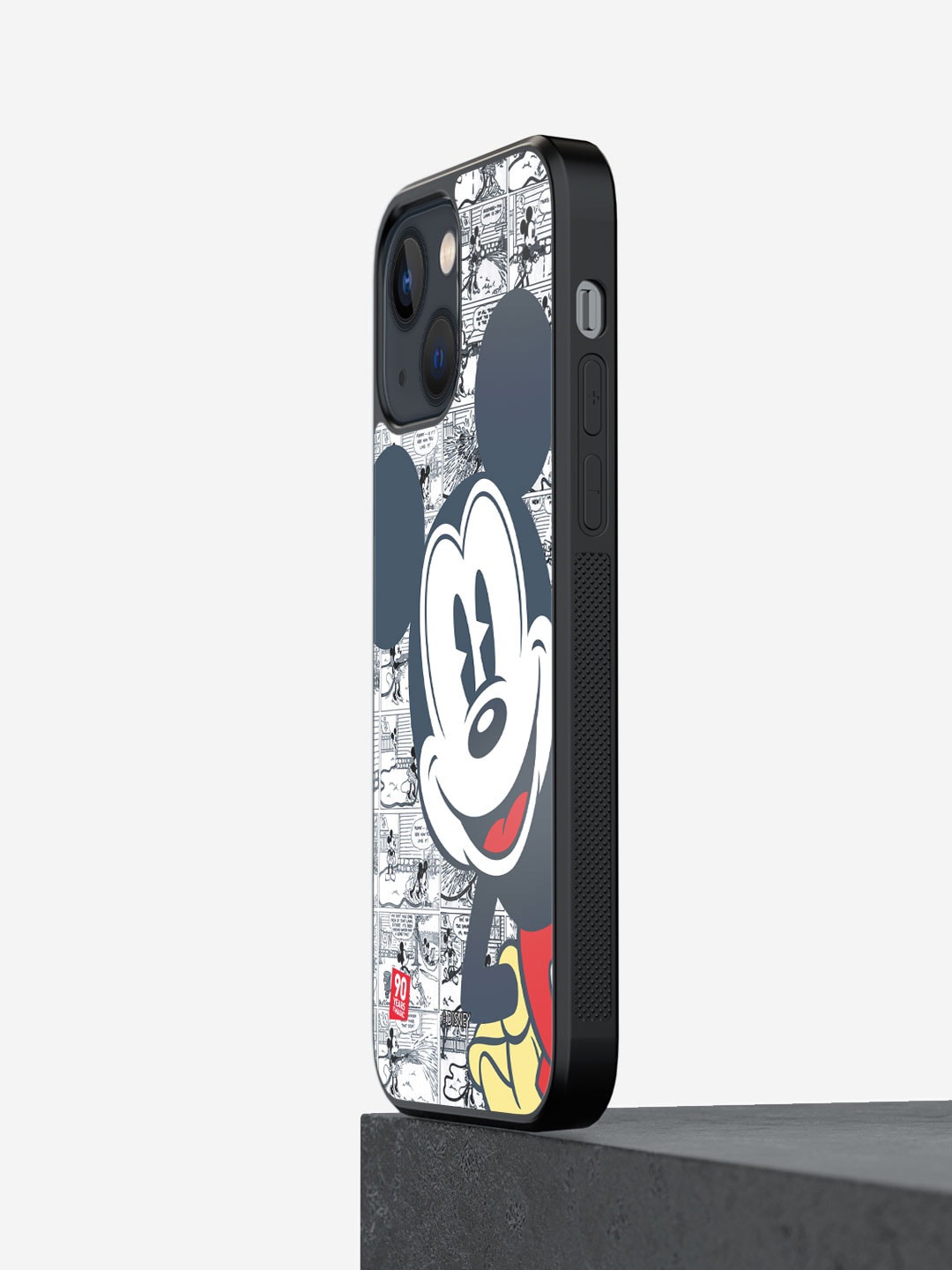 

macmerise Mickey Mouse Printed Printed iPhone 13 Phone Bumper Case Cover, Grey