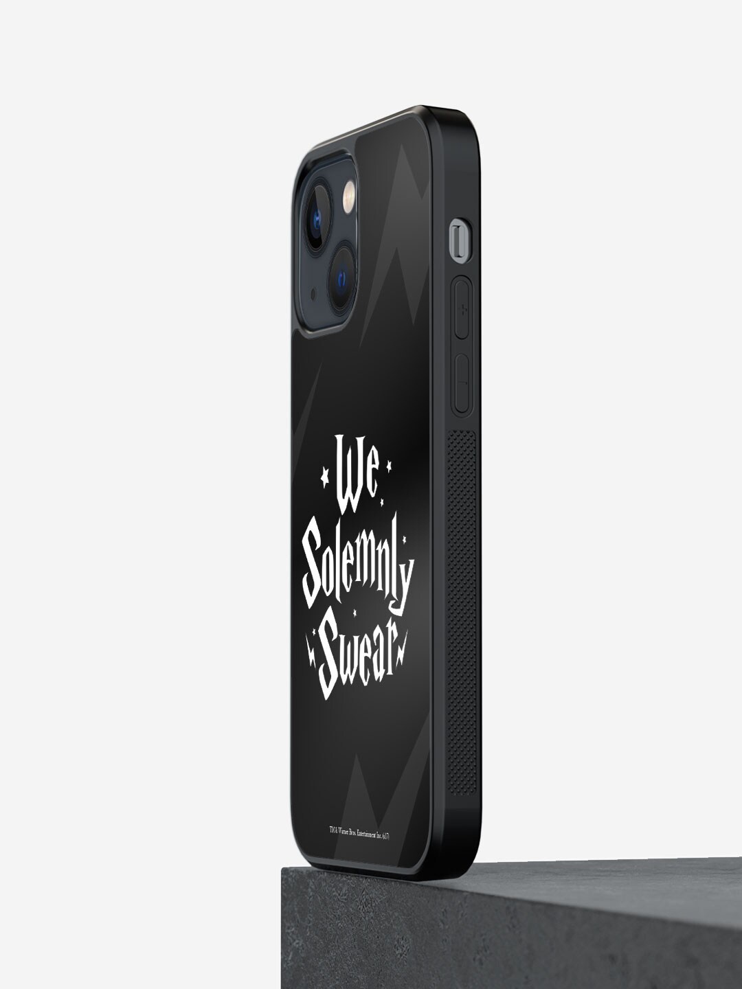 

macmerise Typography Printed iPhone 13 Bumper Case Cover, Black