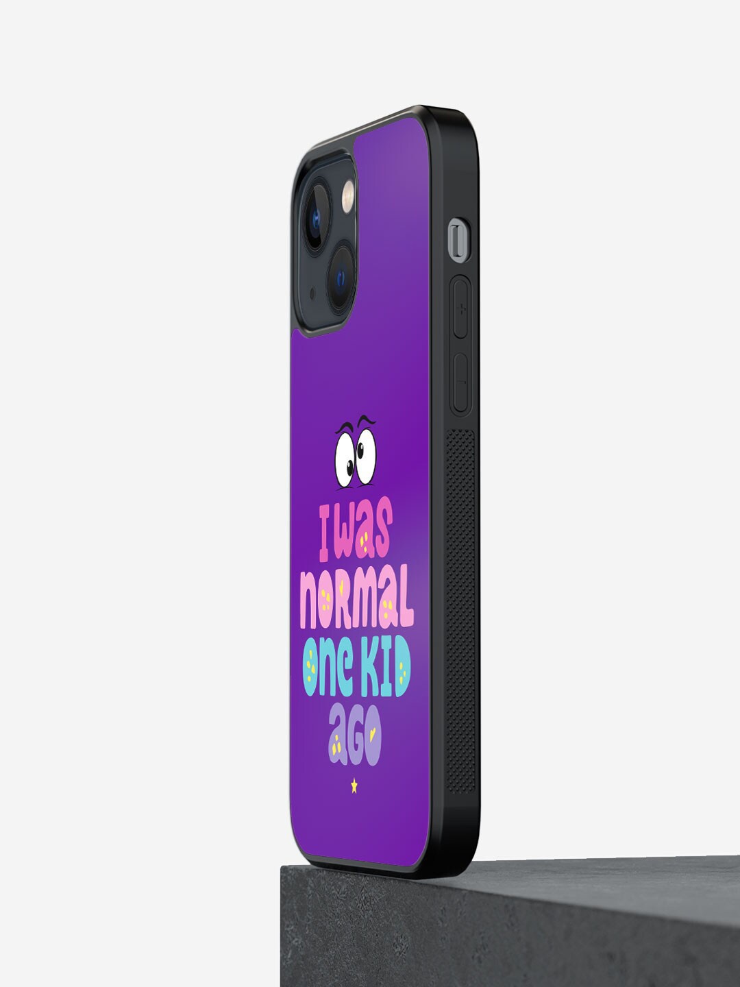 

macmerise Typography Printed iPhone 13 Phone Bumper Case, Purple