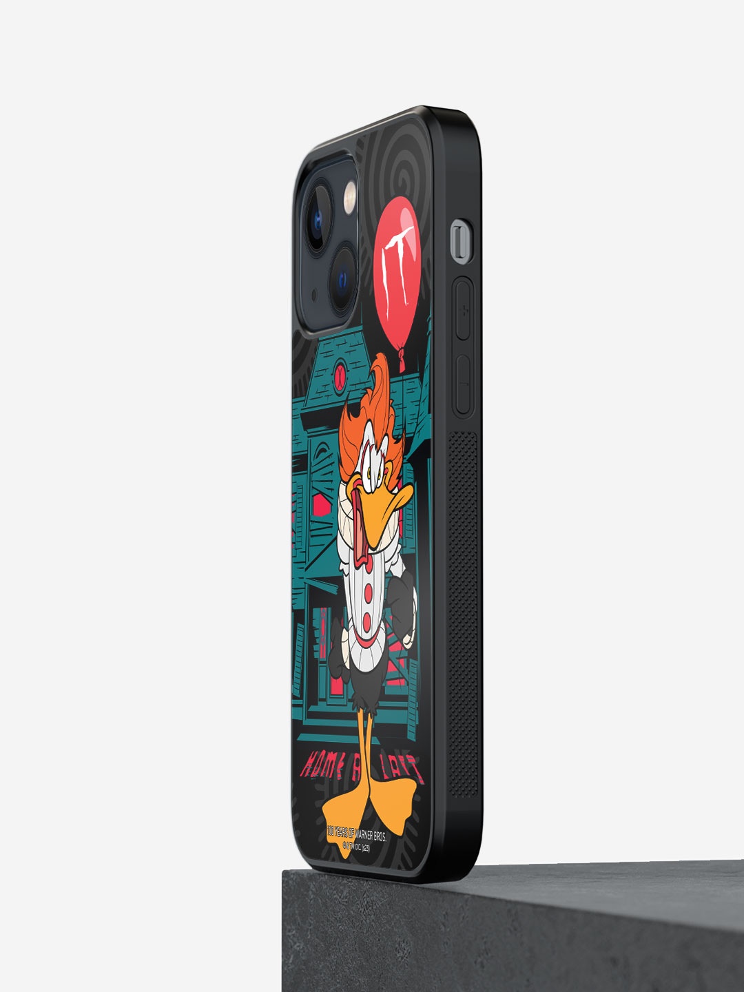 

macmerise Daffy Home At Last Printed iPhone 13 Bumper Case Cover, Teal