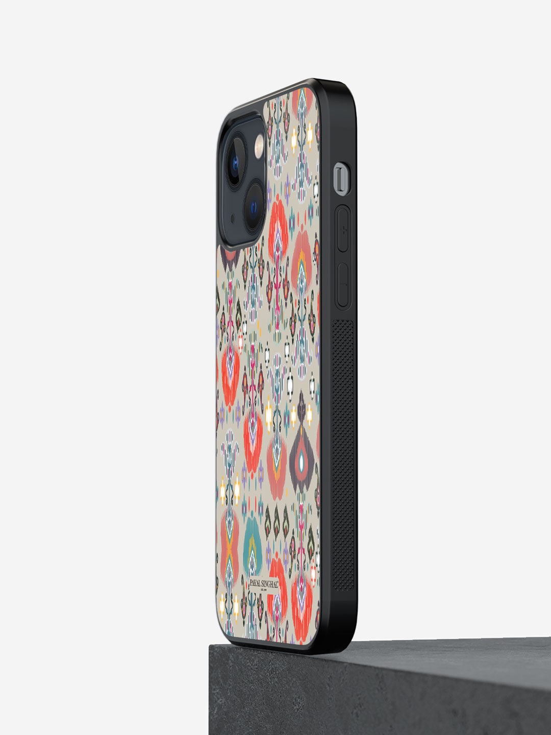 

macmerise Floral Printed iPhone 13 Bumper Case Cover, Beige