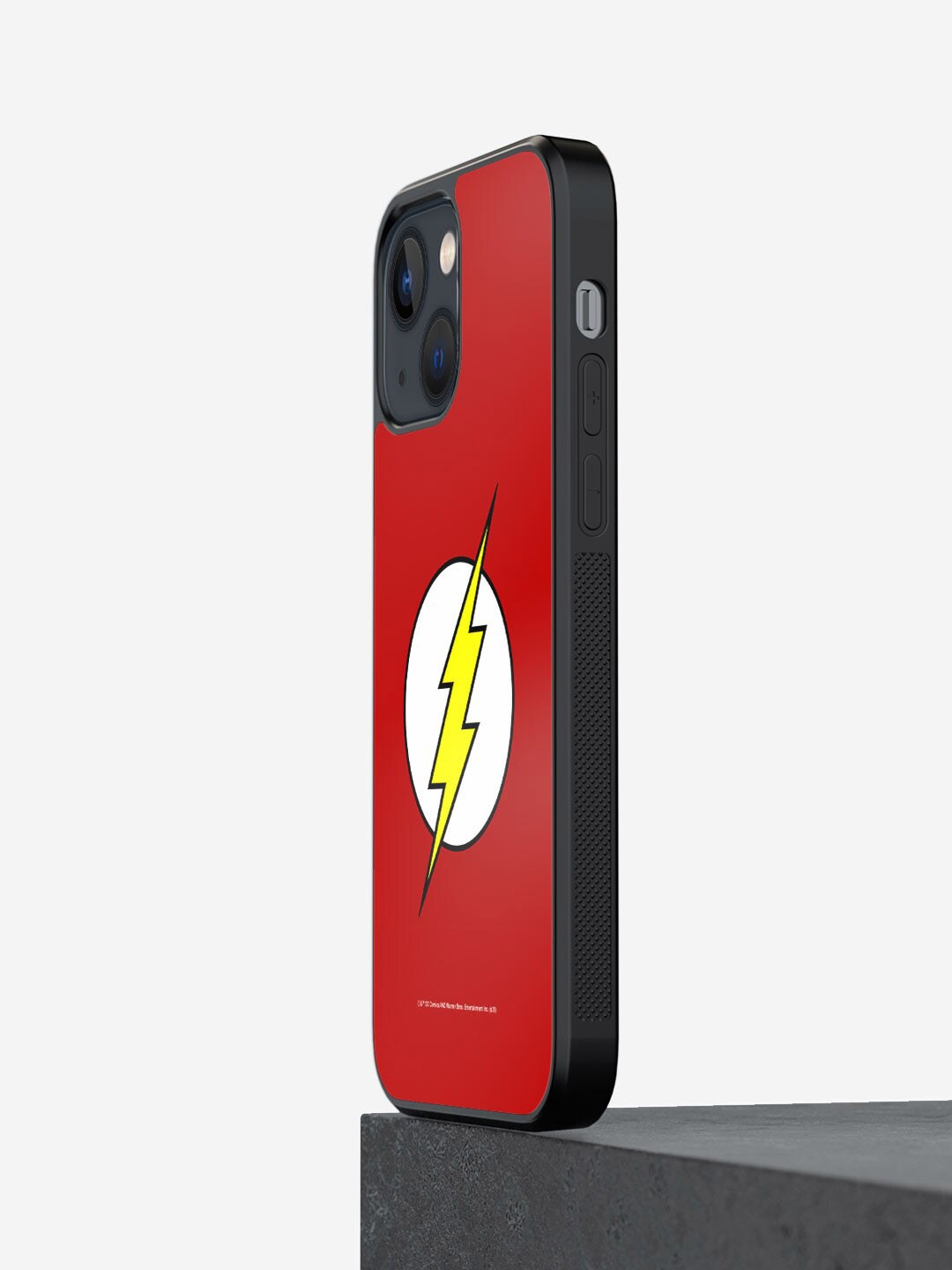 

macmerise Logo Flash Printed iPhone 13 Bumper Case, Red
