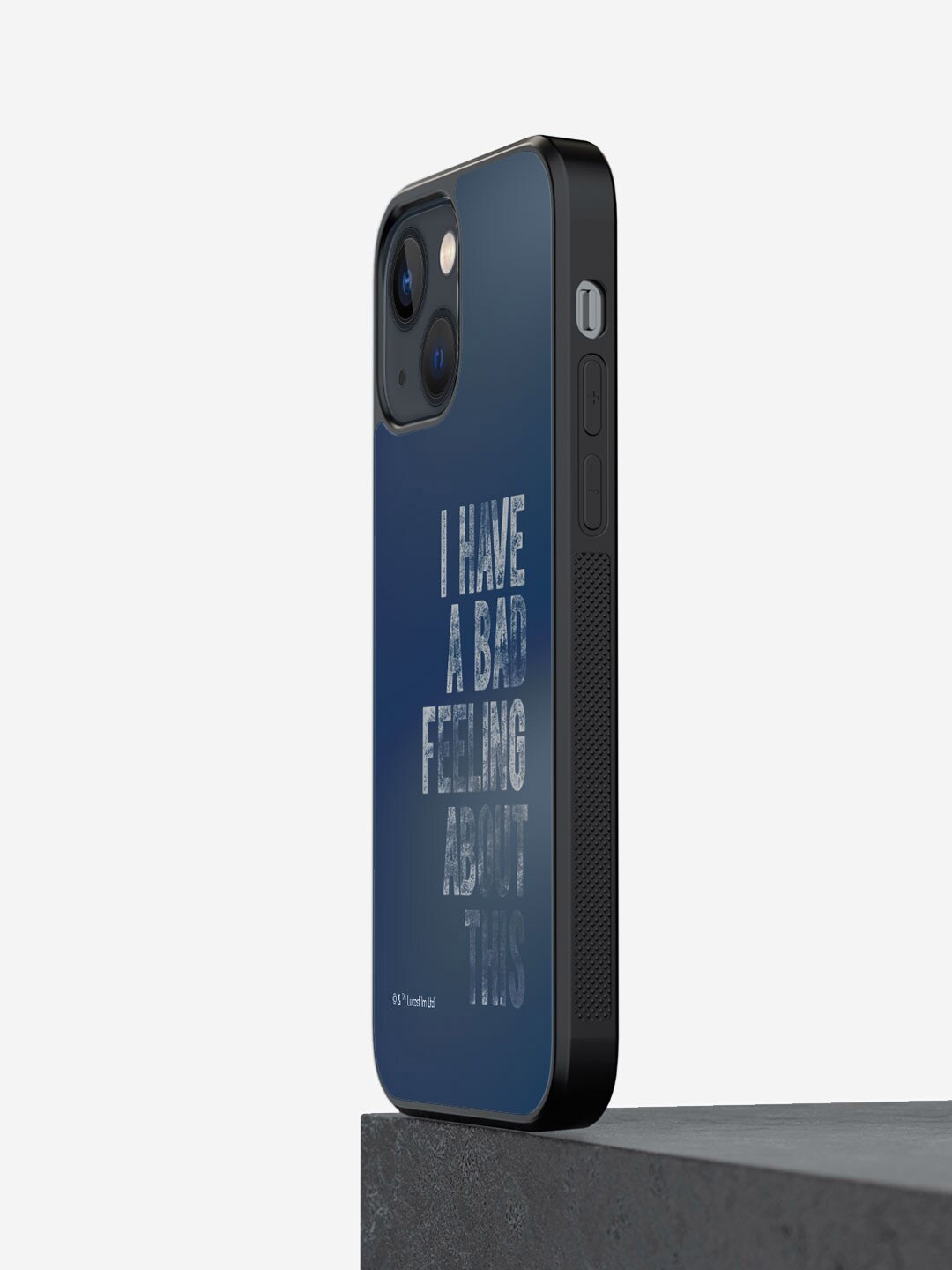 

macmerise Typography Printed iPhone 13 Bumper Case Cover, Blue