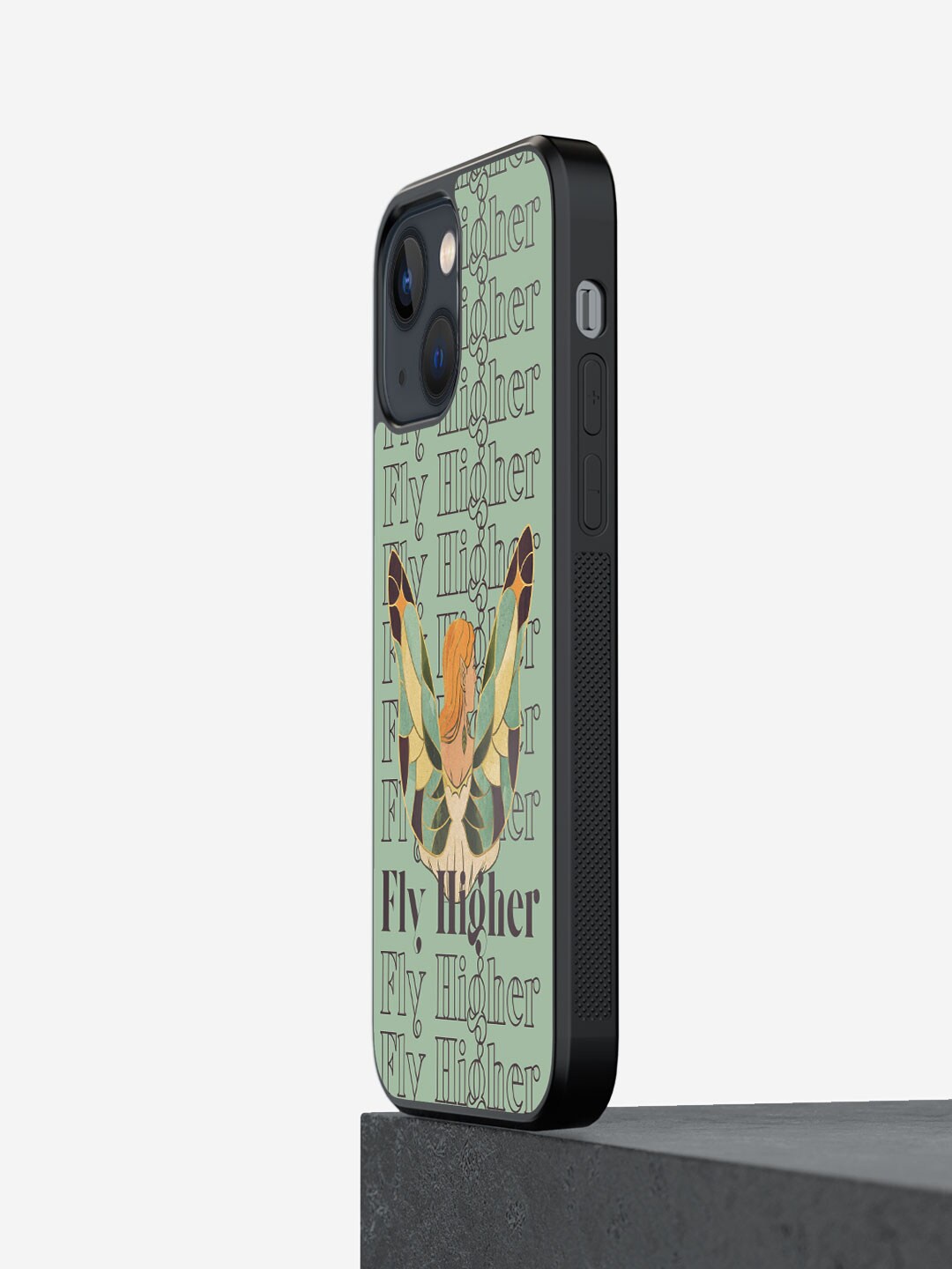 

macmerise Fly Higher Printed iPhone 13 Phone Bumper Case Cover, Green