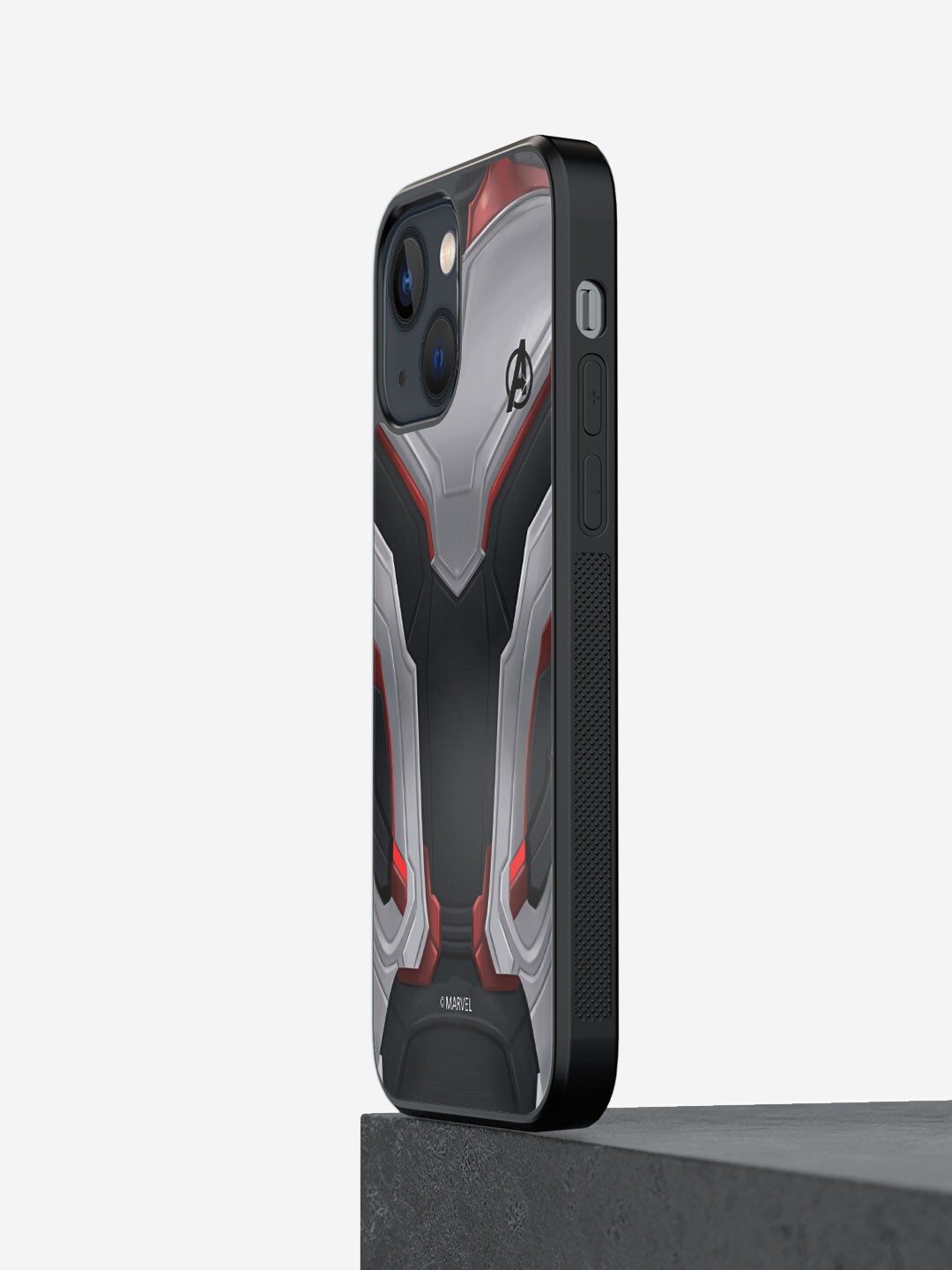 

macmerise Avengers Endgame Suit Printed iPhone 13 Phone Bumper Case Cover, Black