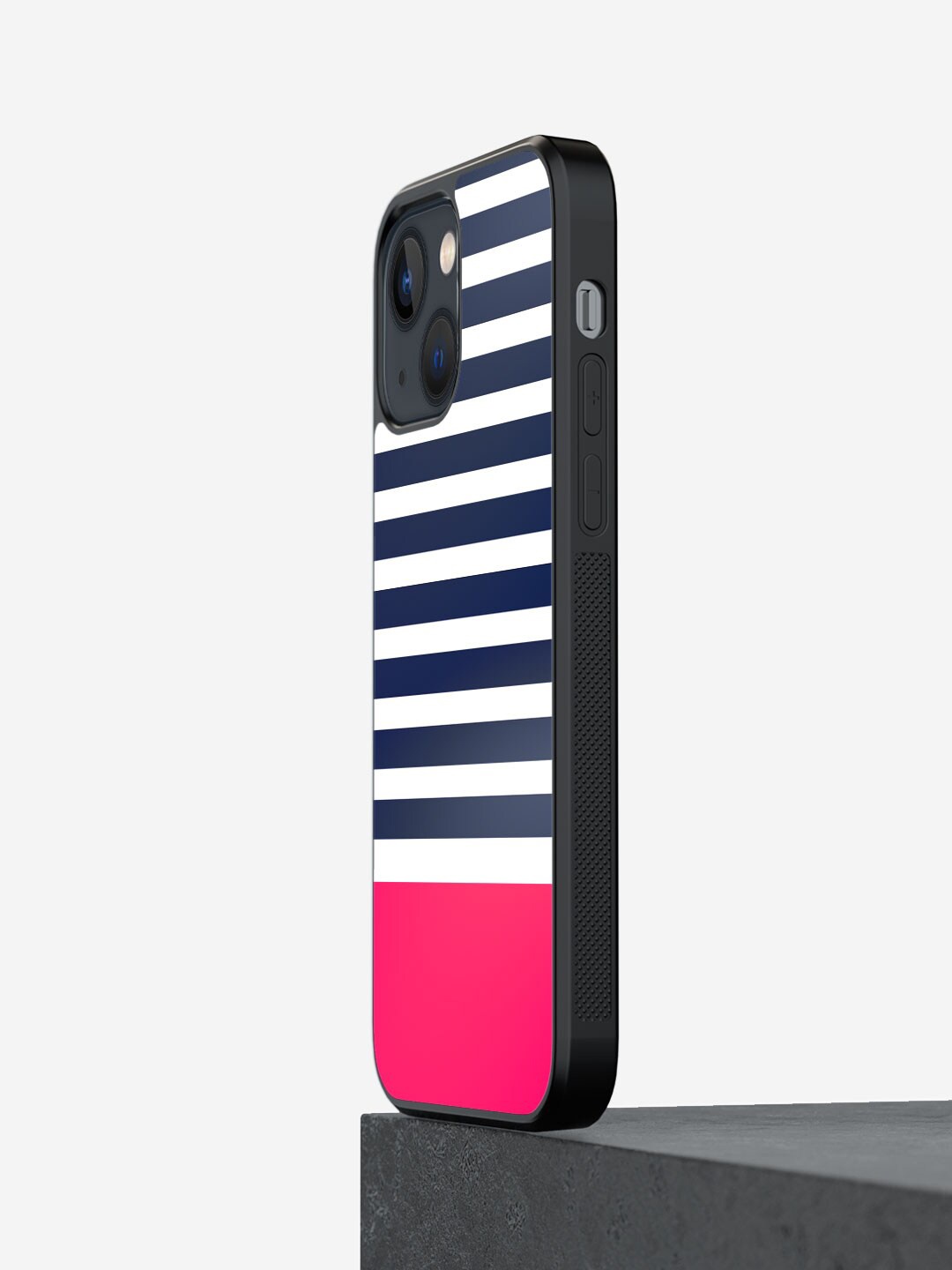 

macmerise Stripes iPhone 13 Bumper Case Cover, White