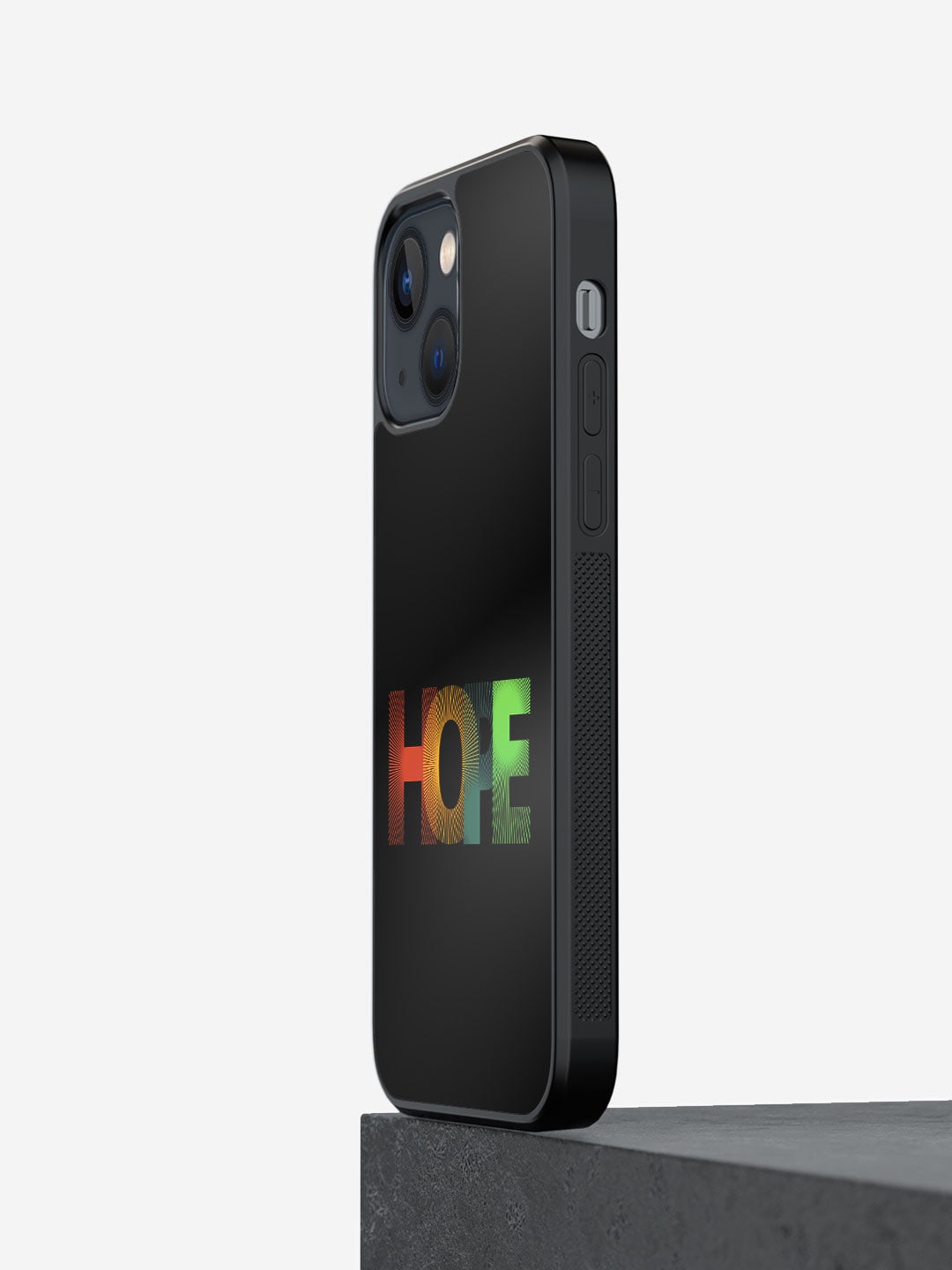 

macmerise Rise Your Hope Printed iPhone 13 Phone Bumper Case Cover, Black