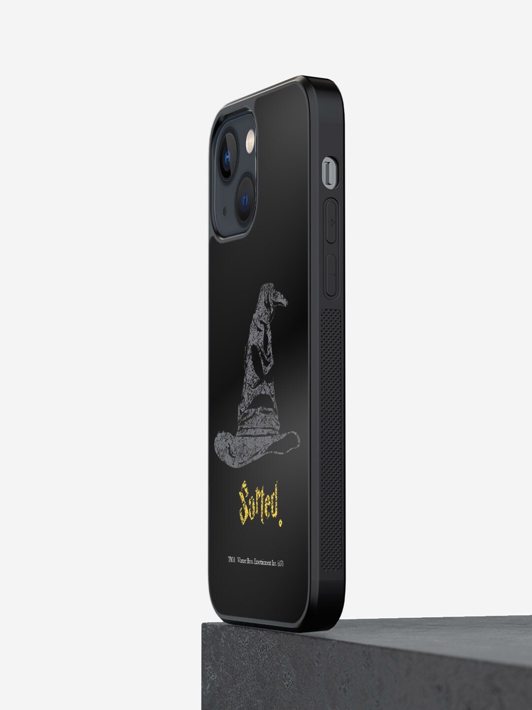 

macmerise Sorting Hat Printed iPhone 13 Bumper Case Cover, Black