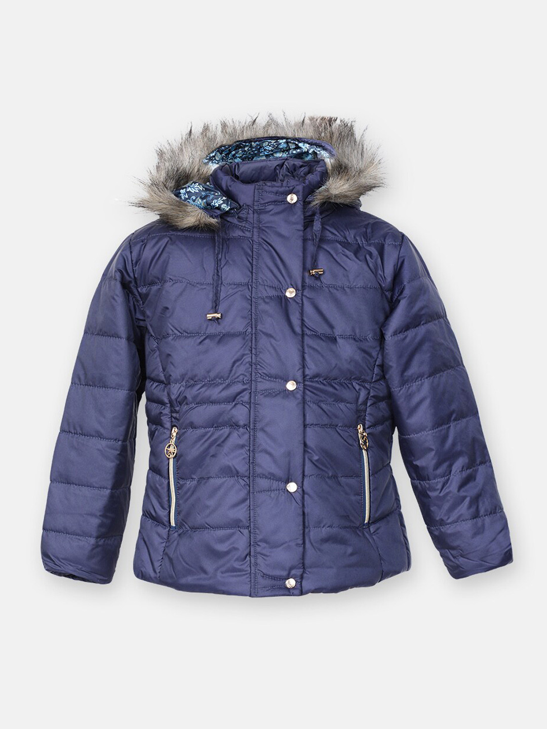 

CHKOKKO Girls Hooded Puffer Jacket, Blue