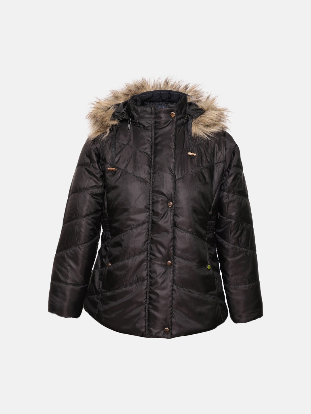 

CHKOKKO Girls Hooded Puffer Jacket, Black