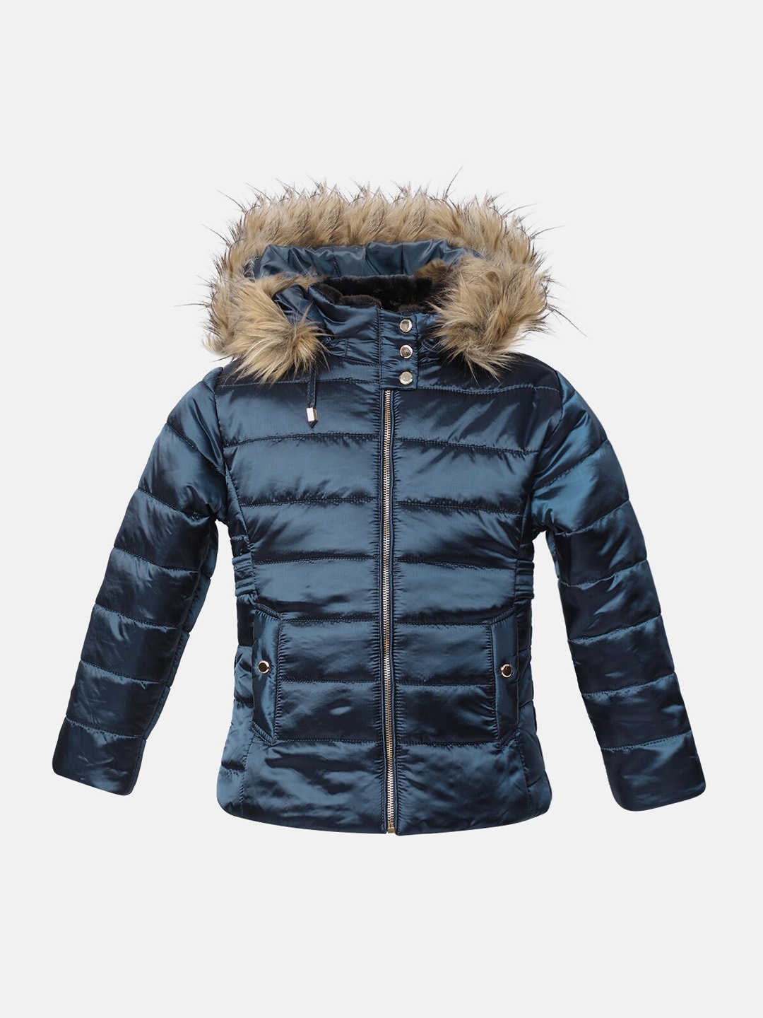 

CHKOKKO Girls Hooded Puffer Jacket, Blue