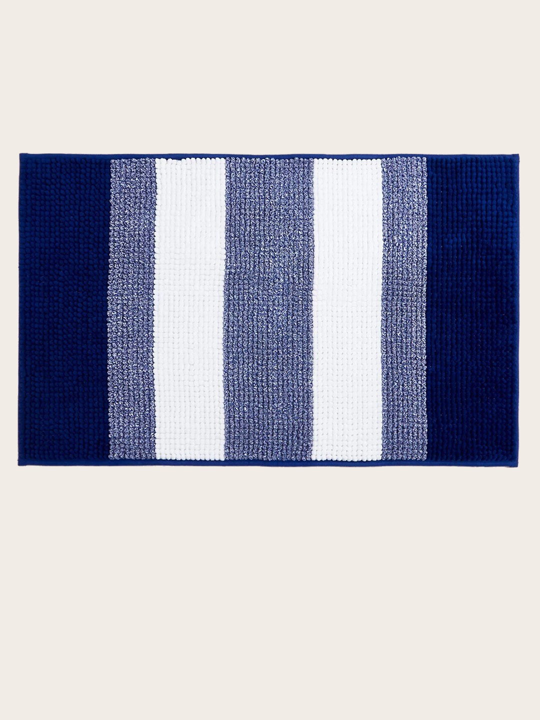 

Marks & Spencer Navy Blue & White Striped Floor Mat