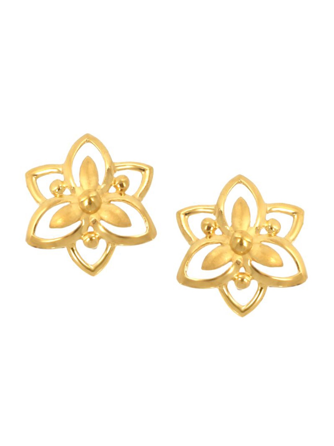 

SENCO 22KT Gold Flowering Blazes Stud Earrings-2.1gm