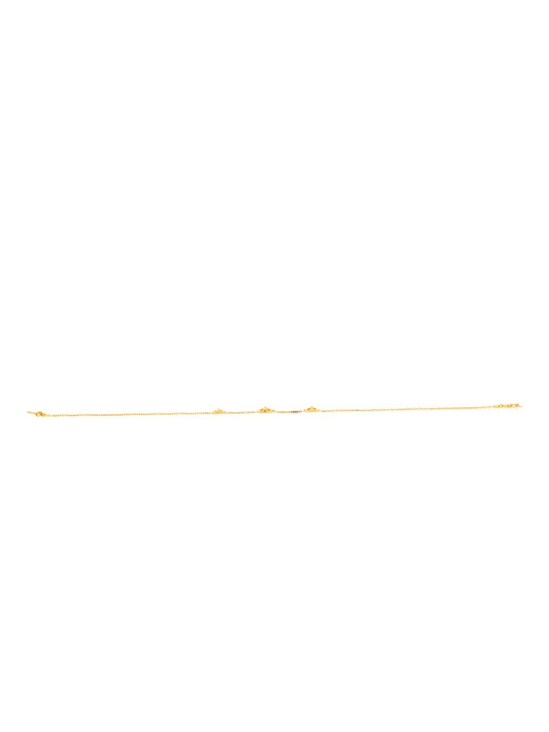 

SENCO 18KT Gold Trillium Flower Bracelet-2.4gm