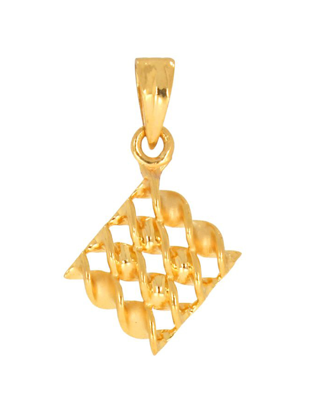 

SENCO Twisted Barfi 22KT Gold Pendant-2.15gm