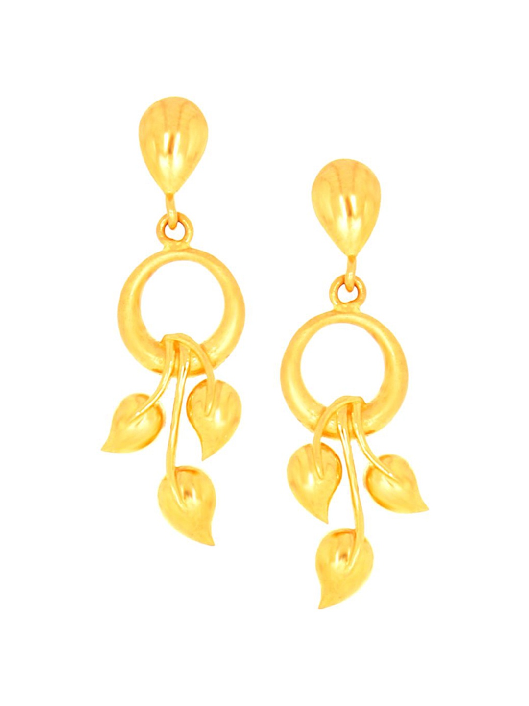 

SENCO Dancing Leaf 22KT Gold Drop Earrings-4.0gm, Yellow