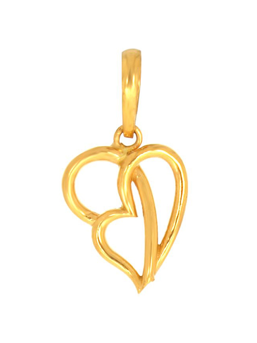 

SENCO Intertwined Heart 22KT Gold Pendant-1.1gm, Yellow