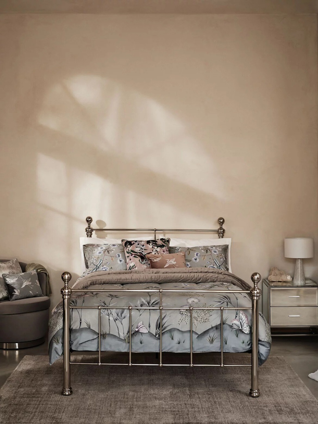 

Marks & Spencer Pink & White Birds Printed Square Cushion