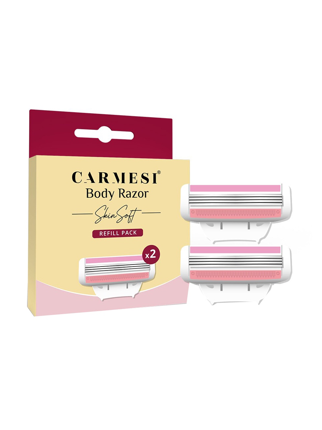 

CARMESI 2-Pcs Skin Soft Body Razor For Safe & Hygienic, Pink