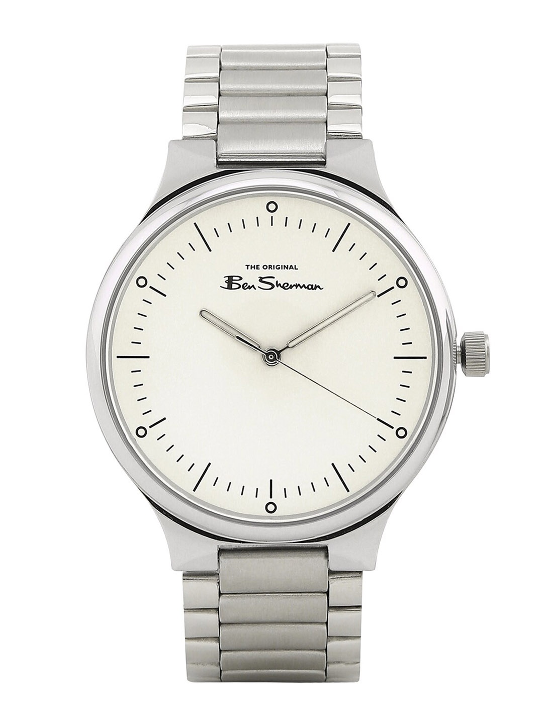 

BEN SHERMAN Men Stainless Steel Bracelet Style Analogue Watch BS097SM, White