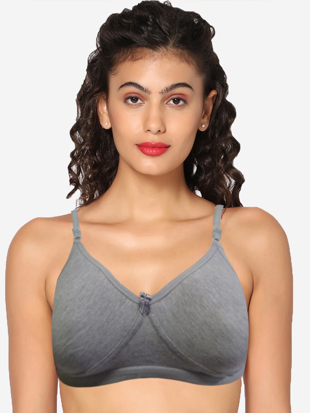 

In Care Pure Cotton Bra Full Coverage, Grey