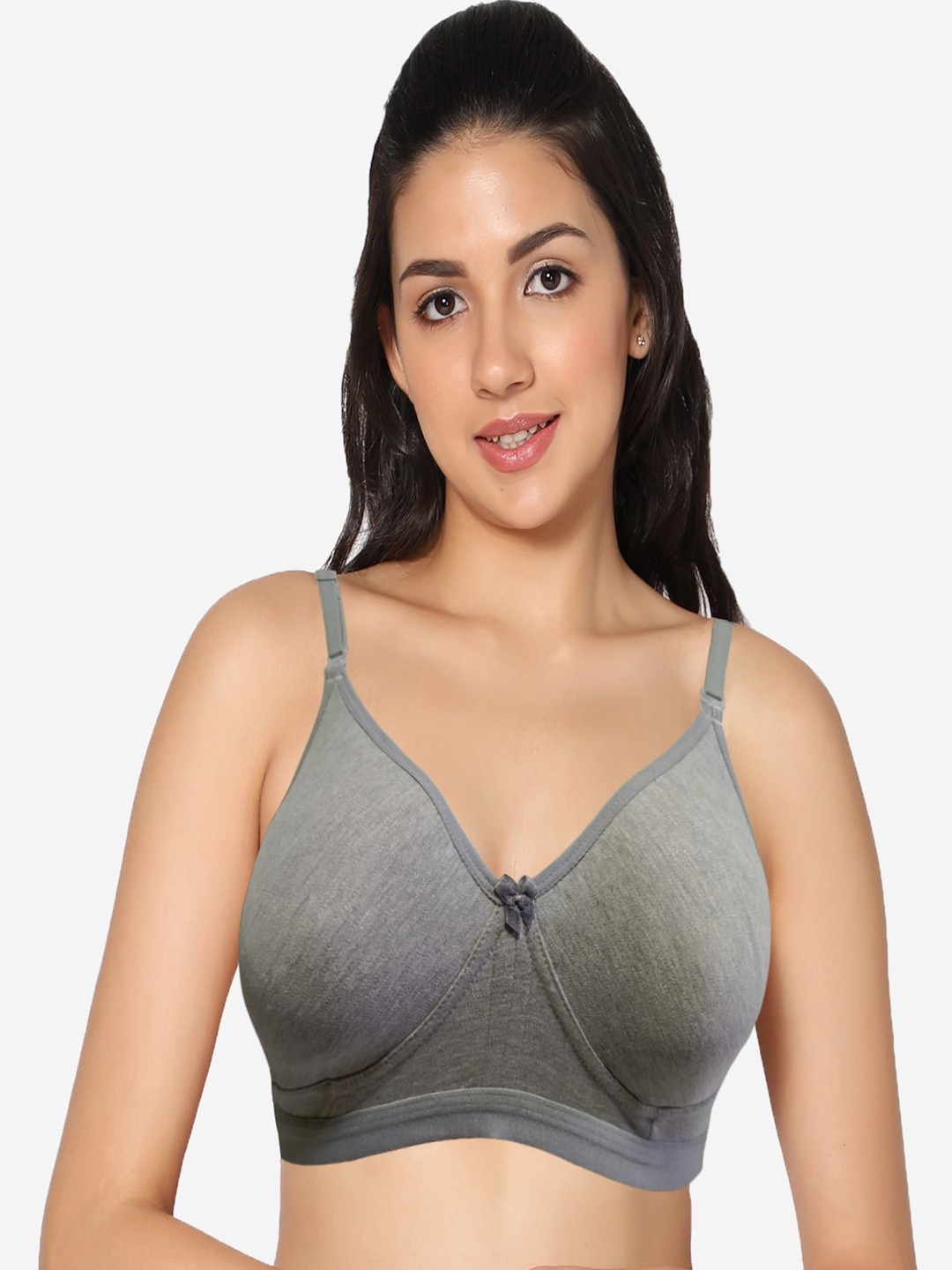 

In Care Non Padded Pure Cotton T-shirt Bra - Full Coverage, Grey